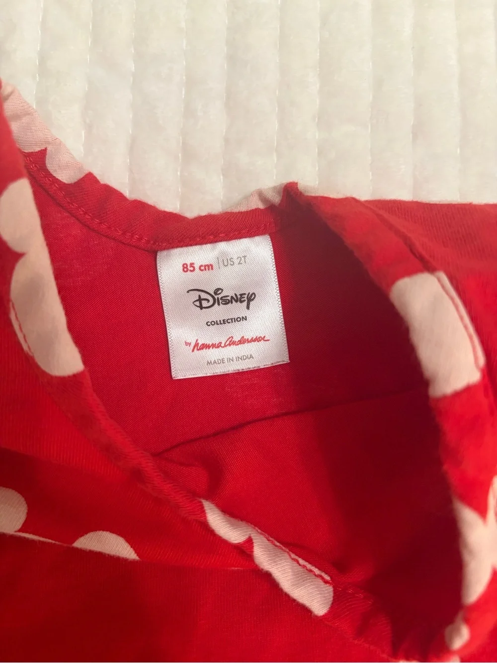Hanna Andersson Disney Red Knit Dress